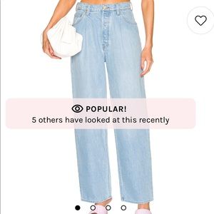 MOTHER Blue Flare Wide Leg Jeans